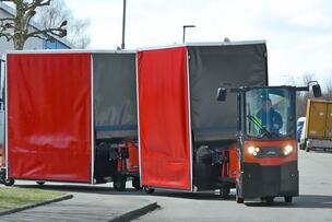 Routenzug Factory Train bei der Ehret GmbH, Mahlberg