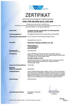 EU-Baugruppenverordnung nach EN 1090